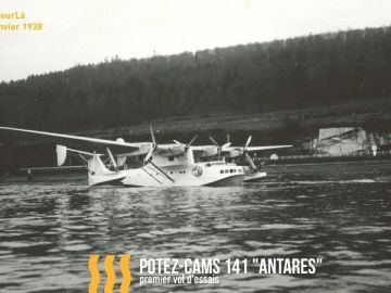 #cejourlà

L’hydravion Potez-CAMS 141 Antares est un appareil quadrimoteur de 25 tonnes équipé de moteurs Hispano de 960 chevaux, il a pour mission...
