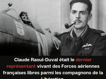 #cejourlà

Claude Raoul-Duval est né le 22 octobre 1919.

Après son bac suit une formation à l'école de l'Air et devient pilote avec le grade de...