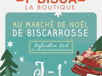 🎅La Boutique F-BISCA au Marché de Noël J-1  !🧑‍🎄

📍À partir de demain 11h, la boutique F-BISCA sera au Marché de Noël de la #villedebiscarrosse....
