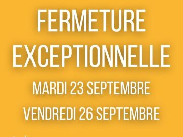[ Fermeture exceptionnelle du musée  📆 ]

Chers visiteurs, le musée sera exceptionnellement fermé le mardi 23 septembre et le vendredi 26 septembre. Il est...