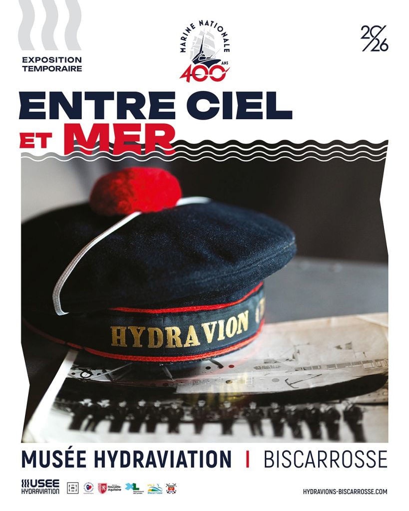 EXPOSITION TEMPORAIRE  ·  ENTRE CIEL ET MER  · en collaboration avec le Commandement Nouvelle-Aquitaine